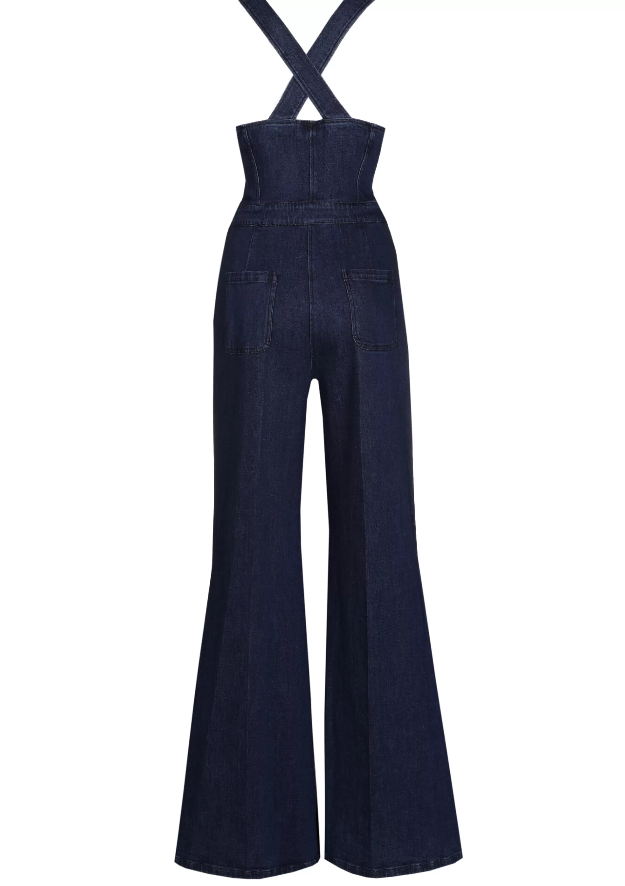 Overalls Caroline Biss Modelo 1514 - Pantalón de mezclilla holgado con corte relajado, diseño cómodo para uso diario