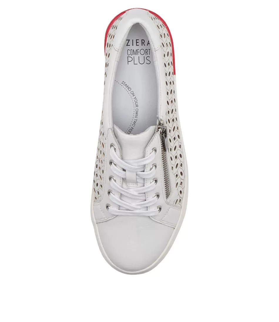 Balerinas clásicas ZIERA para mujer - Modelo Ayleen W en cuero blanco suave