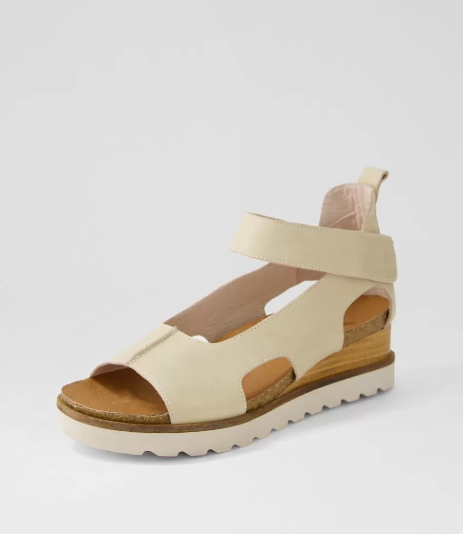 DJANGO & JULIETTE Sandalias con Plataforma para Mujer - Piel Almendra Suave en Tono Beasla, Diseño Moderno y Cómodo