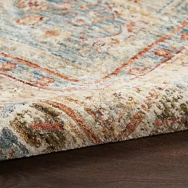 Alfombra Moderna 1.52x2.13m - Diseño Vintage Azul con Medallones Decorativos | Oferta Exclusiva Kirklands Home
