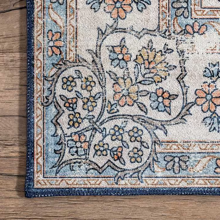Alfombra Lavable Vintage 5x8 Pies - Diseño Floral para Decoración Elegante, Oferta Especial en Kirklands Hogar