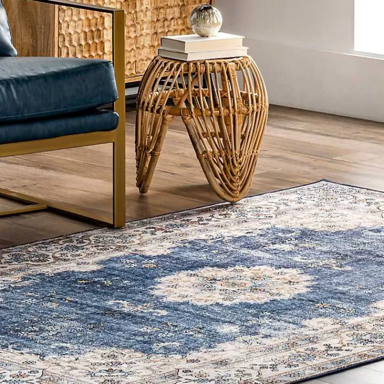 Alfombra Lavable Vintage 5x8 Pies - Diseño Floral para Decoración Elegante, Oferta Especial en Kirklands Hogar