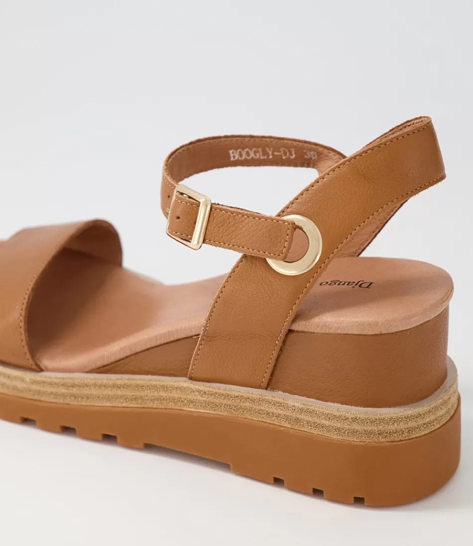 Sandalias Boogly en Cuero Caoba Oscuro con Tacón Elegante - DJANGO & JULIETTE para Mujer | Estilo Versátil para Verano 2024