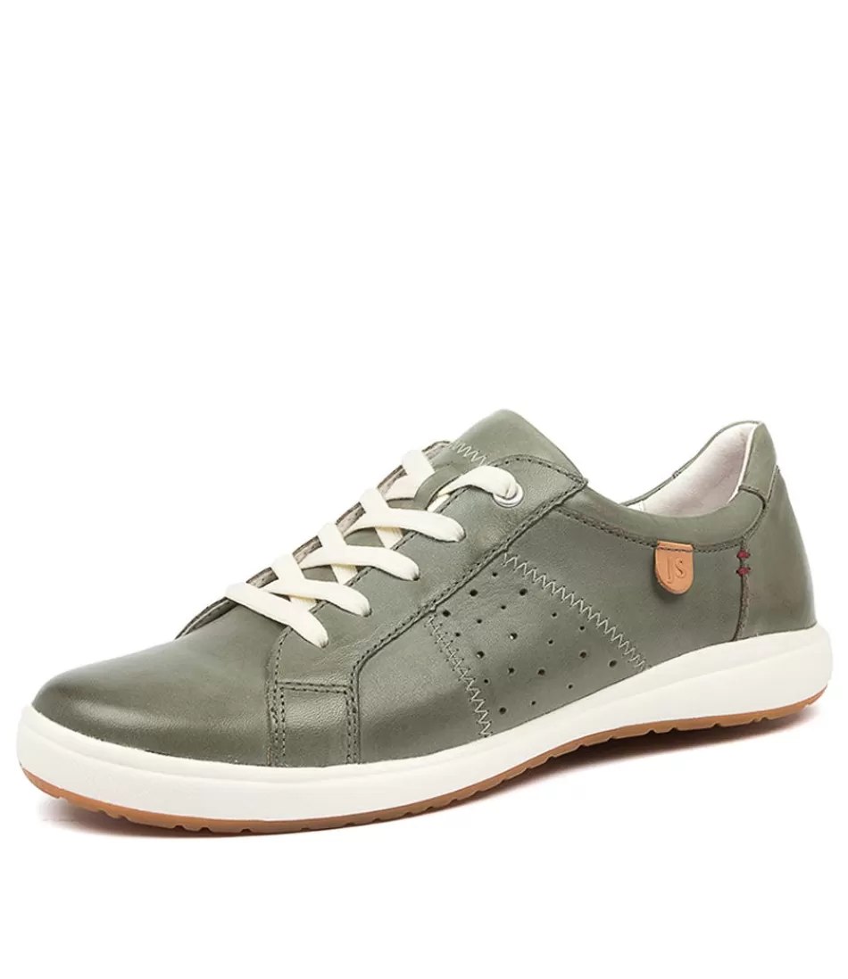 Zapatillas Josef Seibel Caren 01 para Mujer - Cuero Suave en Tono Menta Fresco