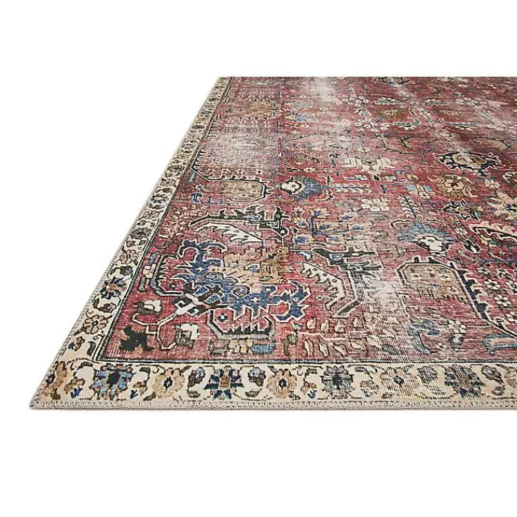 Alfombra Jules Merlot de Loloi en colaboración con Chris Loves Julia - Tamaño 5x7 pies, Oferta Especial en Liquidación de Kirklands Home