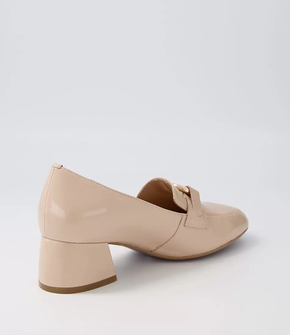 Tacones Elegantes DJANGO & JULIETTE para Mujer - Cuero Charol en Tono Comal Latte