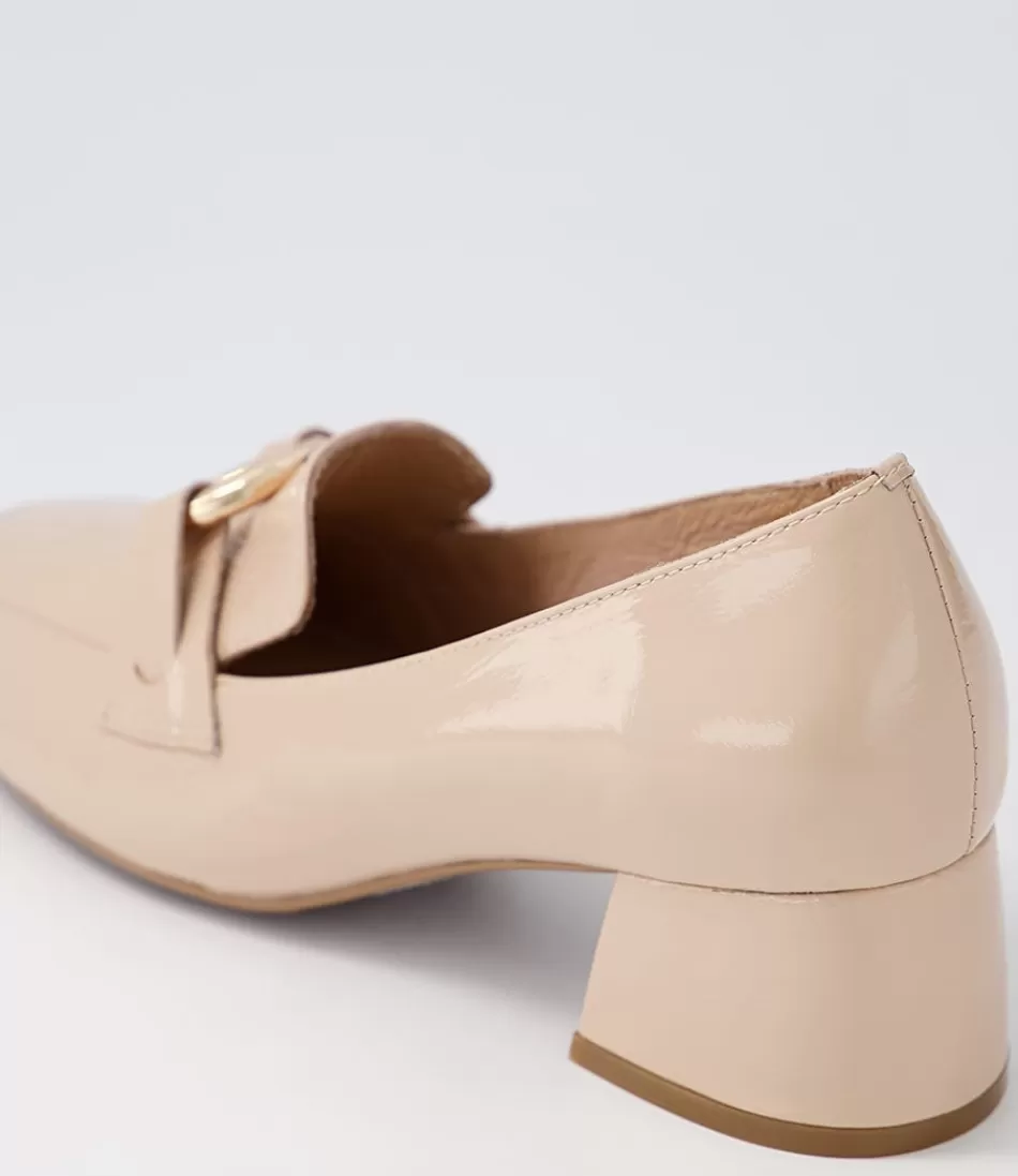 Tacones Elegantes DJANGO & JULIETTE para Mujer - Cuero Charol en Tono Comal Latte