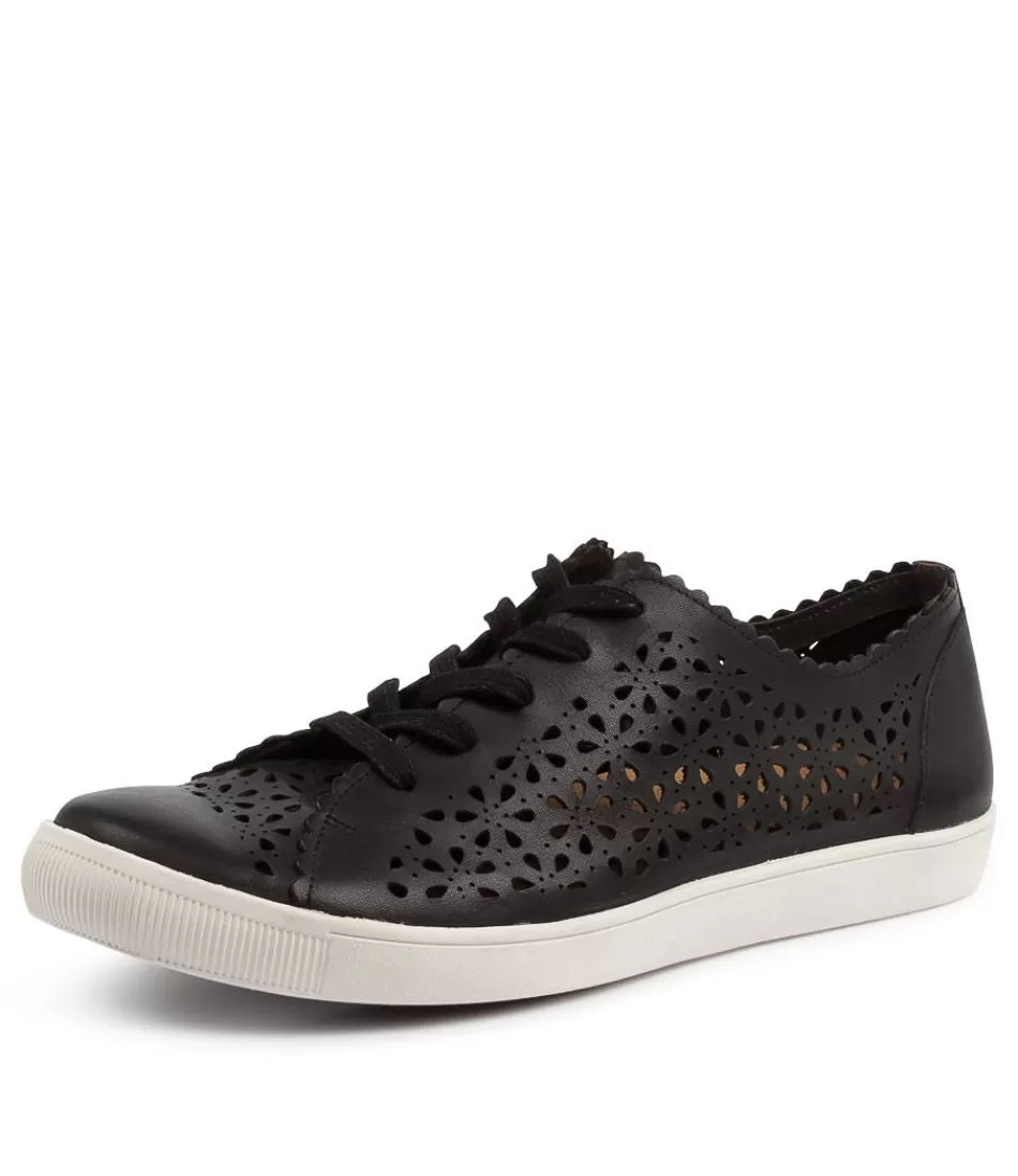Zapatillas Dima XF para Mujer - Cuero Negro Ultraconfort con Diseño Moderno