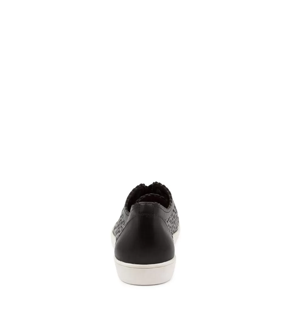 Zapatillas Dima XF para Mujer - Cuero Negro Ultraconfort con Diseño Moderno