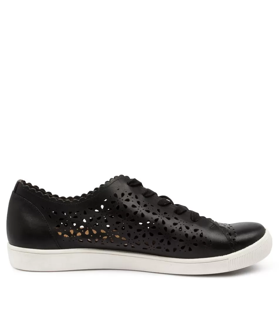 Zapatillas Dima XF para Mujer - Cuero Negro Ultraconfort con Diseño Moderno