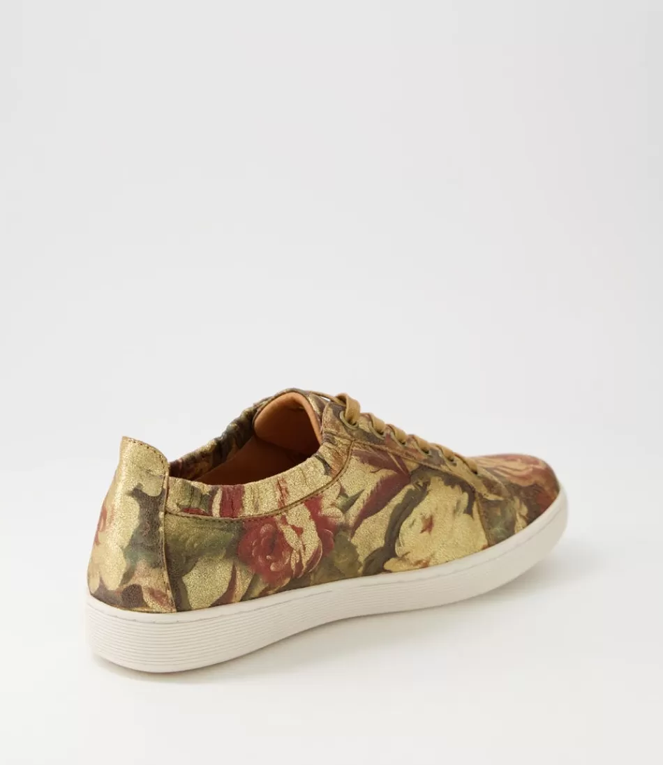 Zapatillas Durst Vintage para Mujer - Diseño Floral Metálico en Cuero con Toques Retro | Estilo Único Django & Juliette