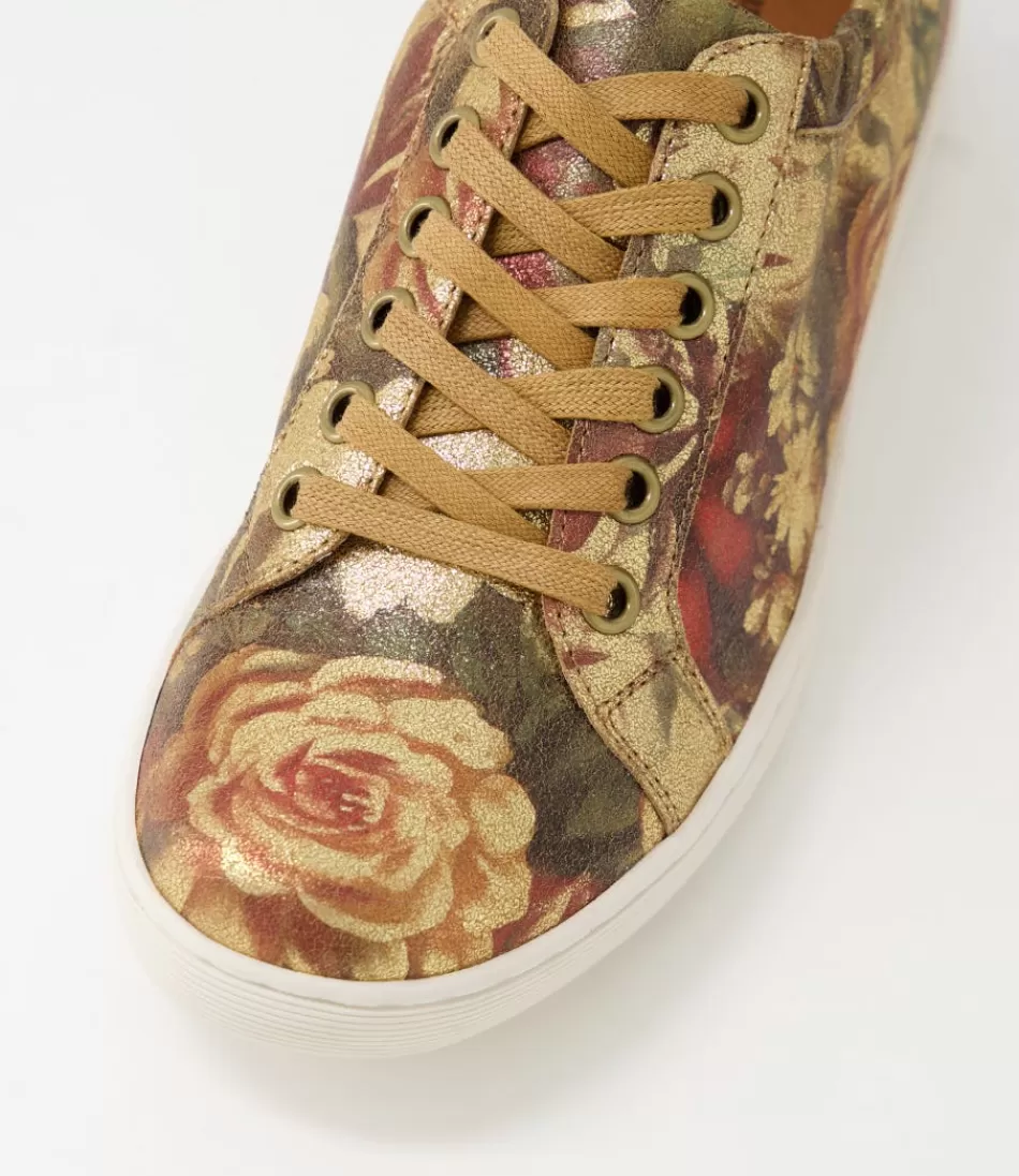 Zapatillas Durst Vintage para Mujer - Diseño Floral Metálico en Cuero con Toques Retro | Estilo Único Django & Juliette