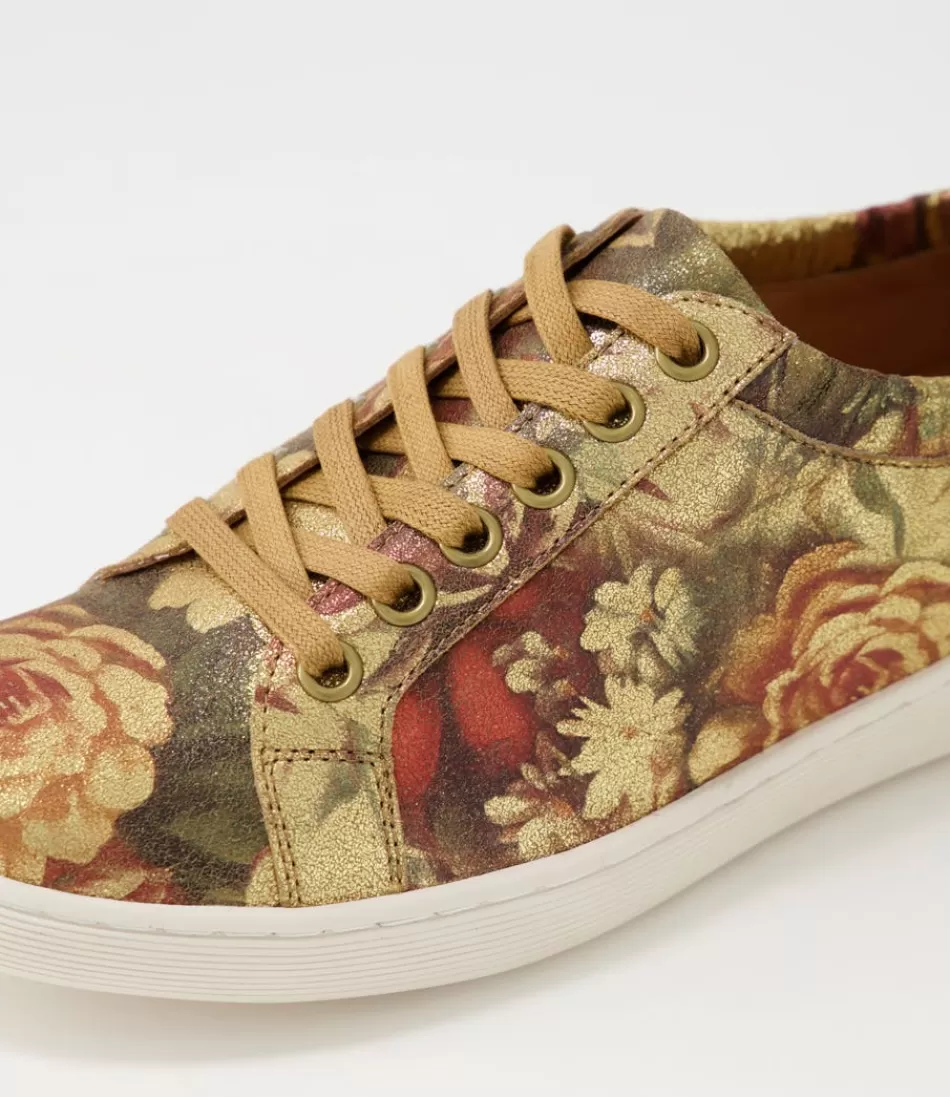 Zapatillas Durst Vintage para Mujer - Diseño Floral Metálico en Cuero con Toques Retro | Estilo Único Django & Juliette