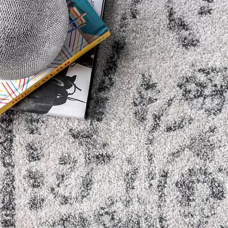 Alfombra Vintage Gris Desgastada 8x12 Pies - Estilo Rústico Acogedor | Oferta Relámpago en Decoración Kirklands