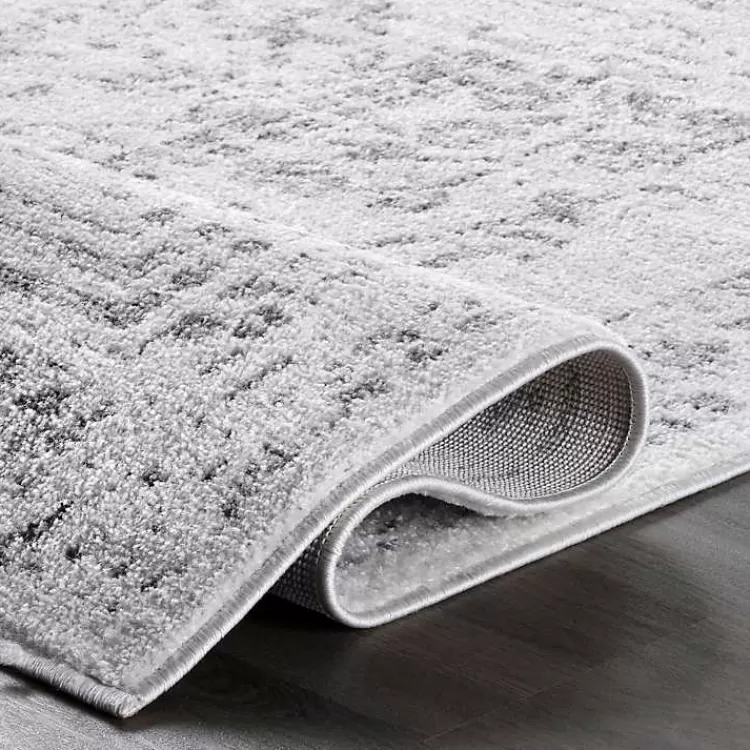 Alfombra Vintage Gris Desgastada 8x12 Pies - Estilo Rústico Acogedor | Oferta Relámpago en Decoración Kirklands