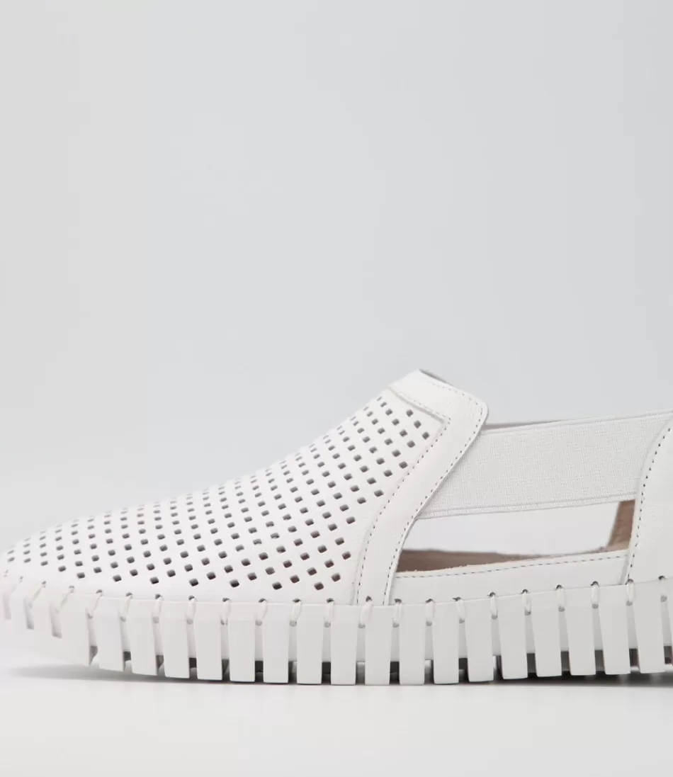 Zapatillas Habiki para Mujer en Piel Blanca - Estilo Casual Django & Juliette con Diseño Ligero y Comodidad Moderna