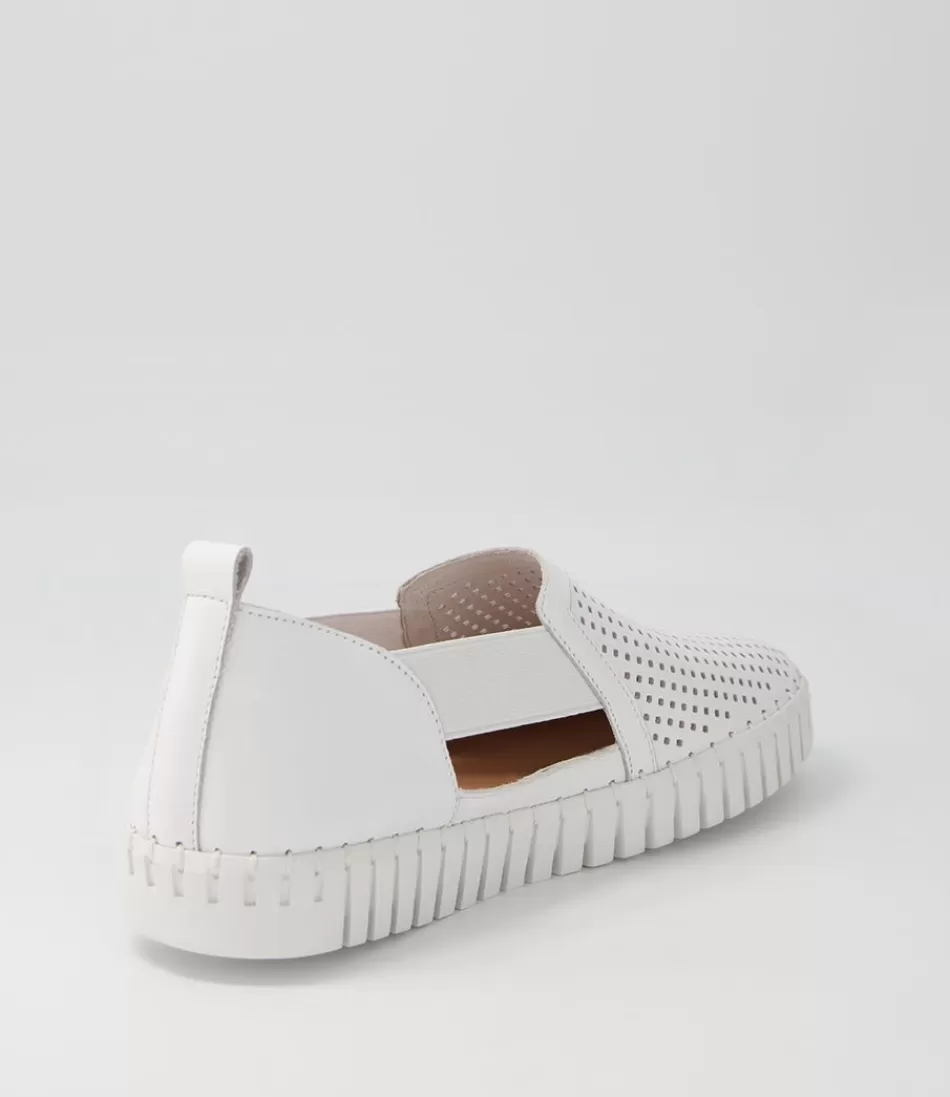 Zapatillas Habiki para Mujer en Piel Blanca - Estilo Casual Django & Juliette con Diseño Ligero y Comodidad Moderna