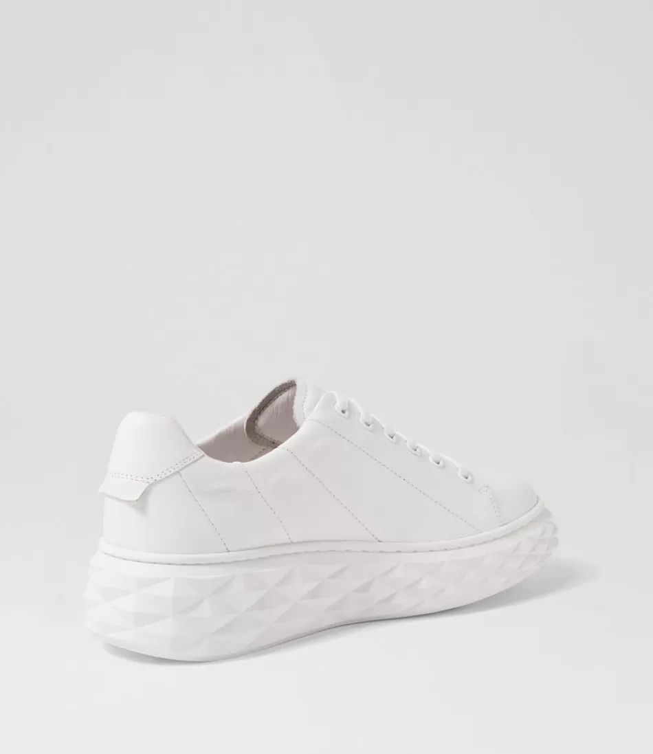 Zapatillas Deportivas Irsia para Mujer - Cuero Blanco de Lujo, Diseño Elegante y Confort Superior, Estilo Urbano y Moderno