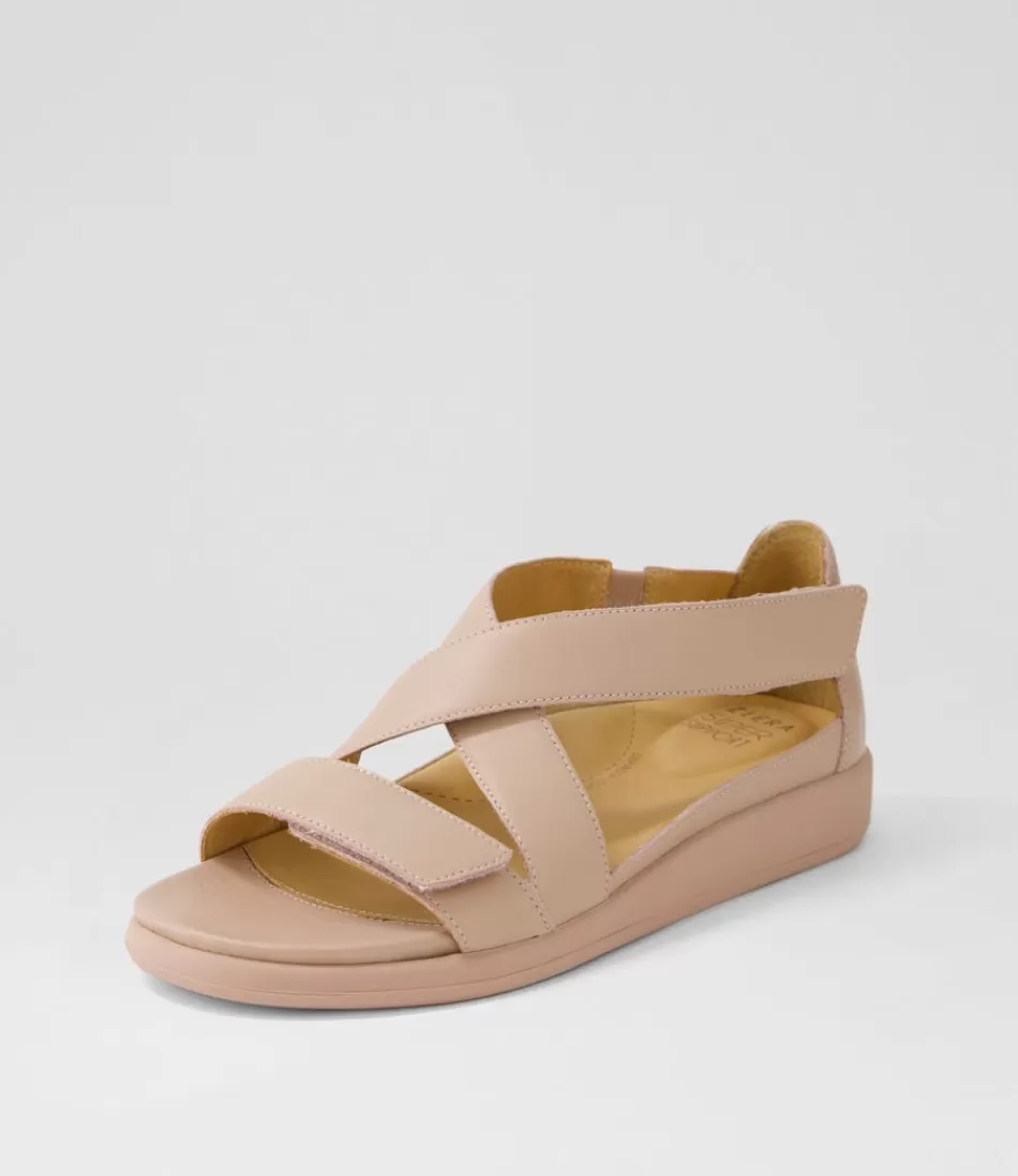 Sandalias Issy-W de Piel Sonrosada ZIERA - Tacones Cómodos con Diseño Femenino y Ajuste Perfecto para Mujer
