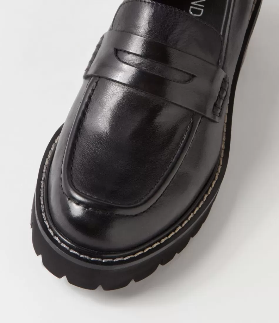 Tacones Elegantes de Cuero Ébano Jinnah para Mujer - Altura Sofisticada y Estilo Único