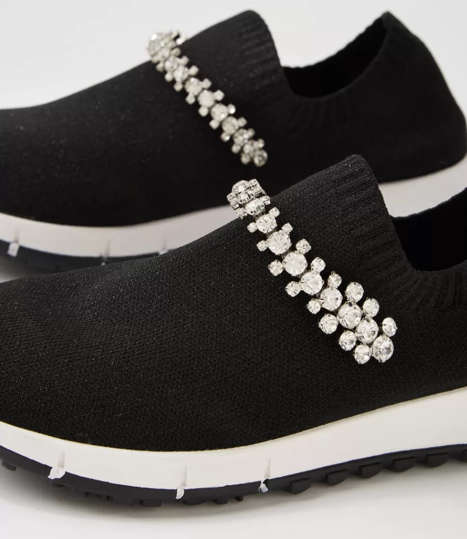 Zapatillas DJANGO & JULIETTE Jolo para Mujer - Estilo Urbano en Negro Metálico con Acabados Plateados y Tejido Premium