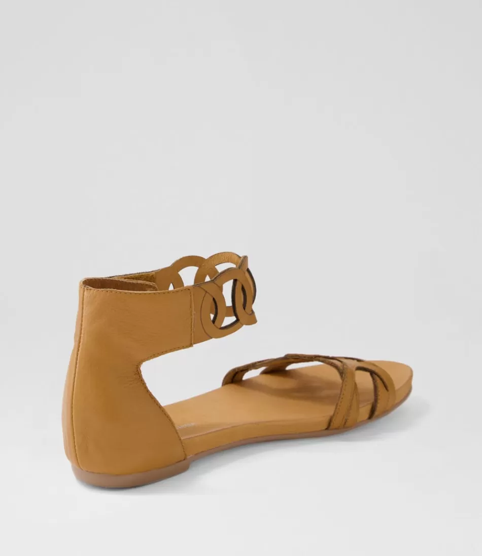 Sandalias Planas Django y Juliette para Mujer - Cuero Marrón Oscuro JUBU, Diseño Cómodo con Ajuste Suave