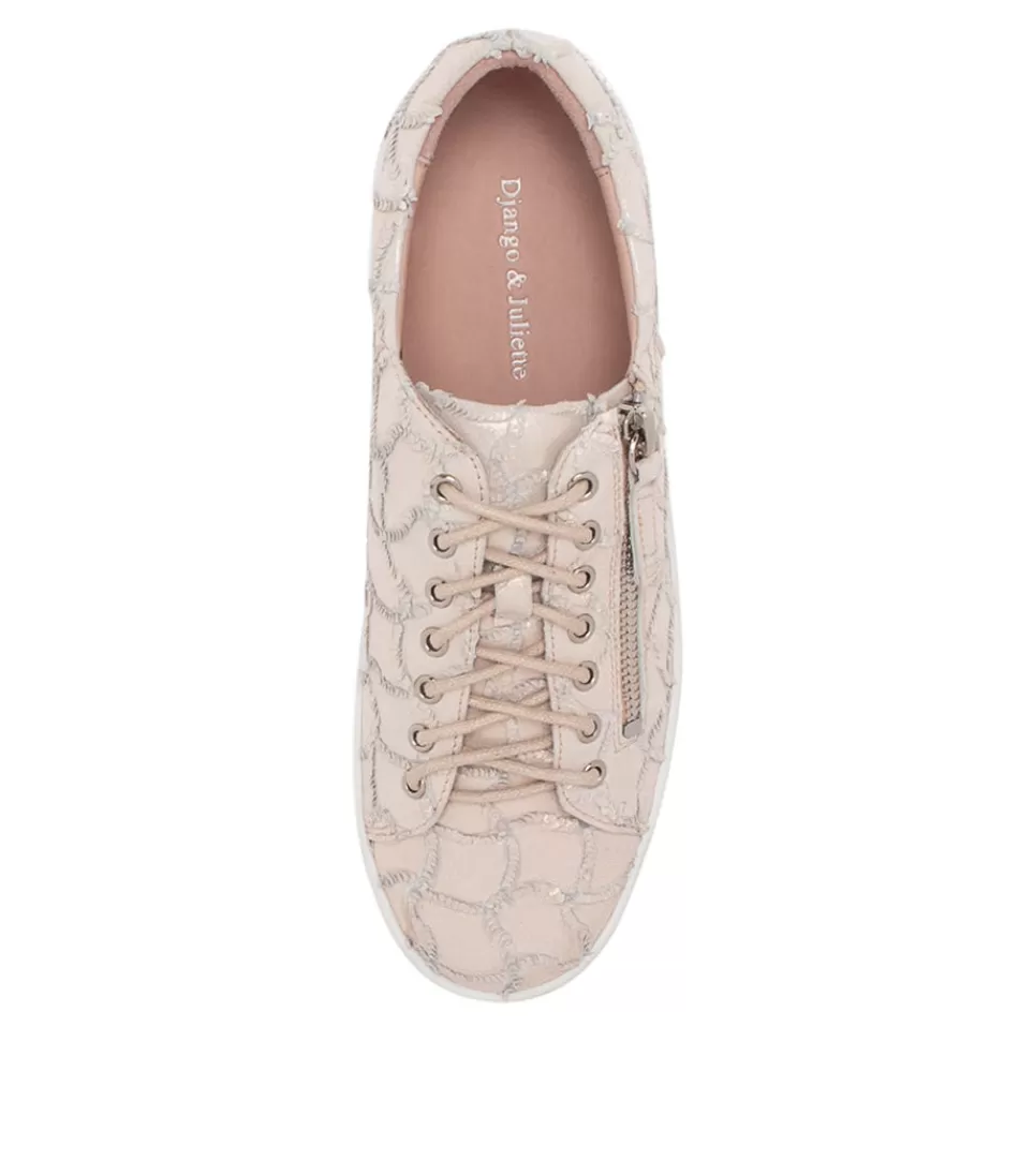 Zapatillas DJANGO & JULIETTE 'Laila' para Mujer - Estilo Casual con Volantes en Cuero Tono Piel