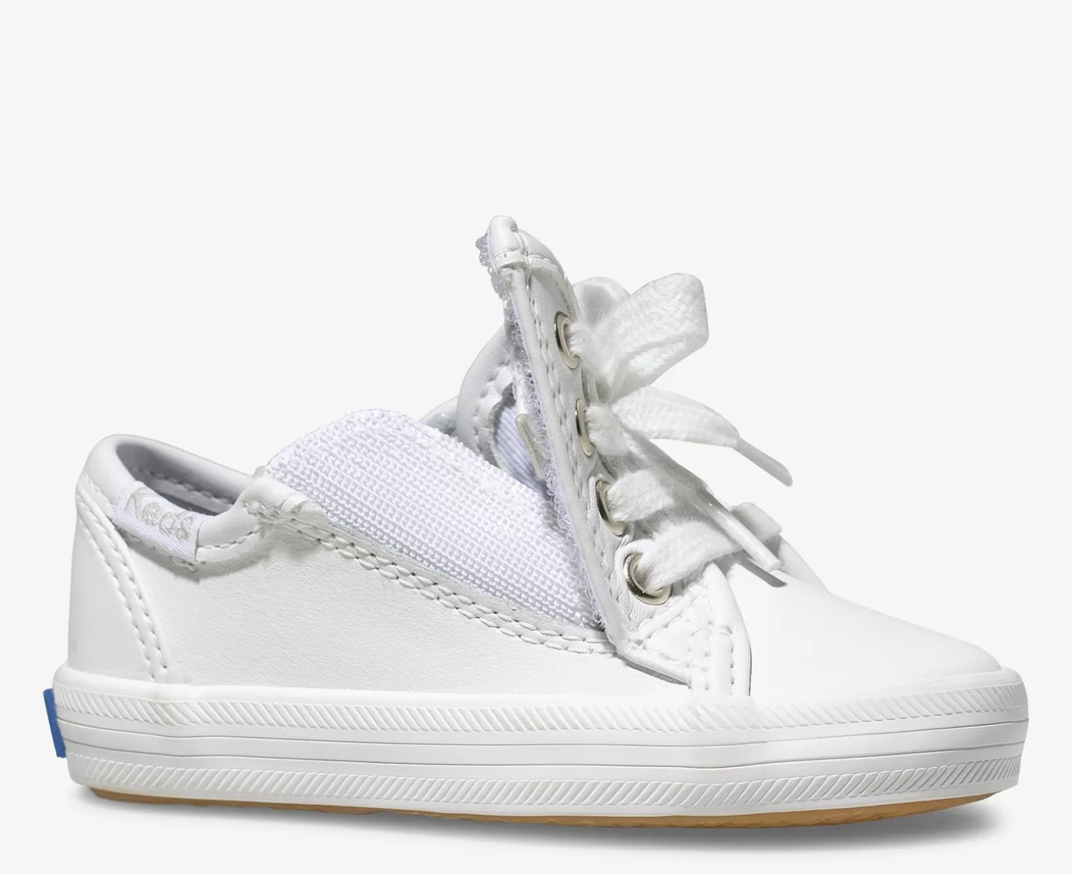 Keds Zapatillas Deportivas Infantiles Kickstart Junior para Niñas - Cuero Blanco Ligero