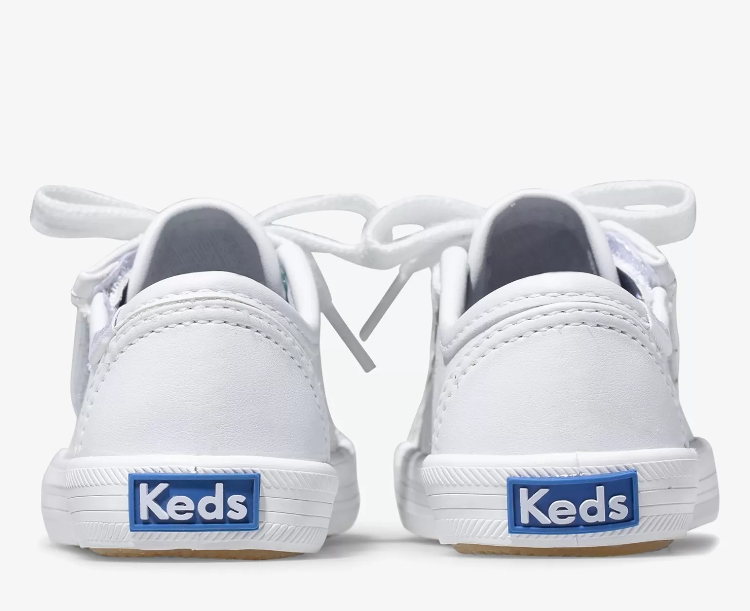 Keds Zapatillas Deportivas Infantiles Kickstart Junior para Niñas - Cuero Blanco Ligero