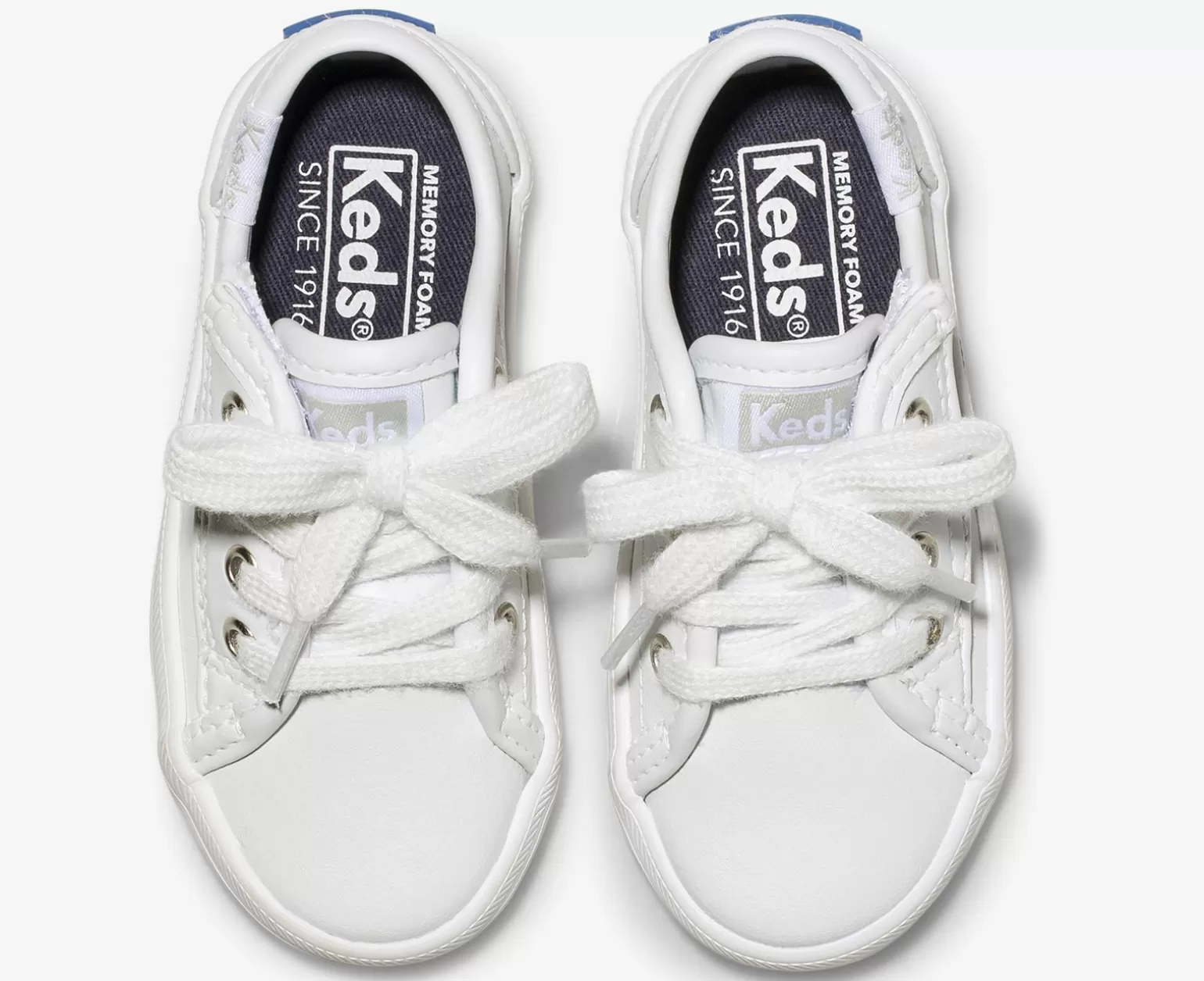 Keds Zapatillas Deportivas Infantiles Kickstart Junior para Niñas - Cuero Blanco Ligero
