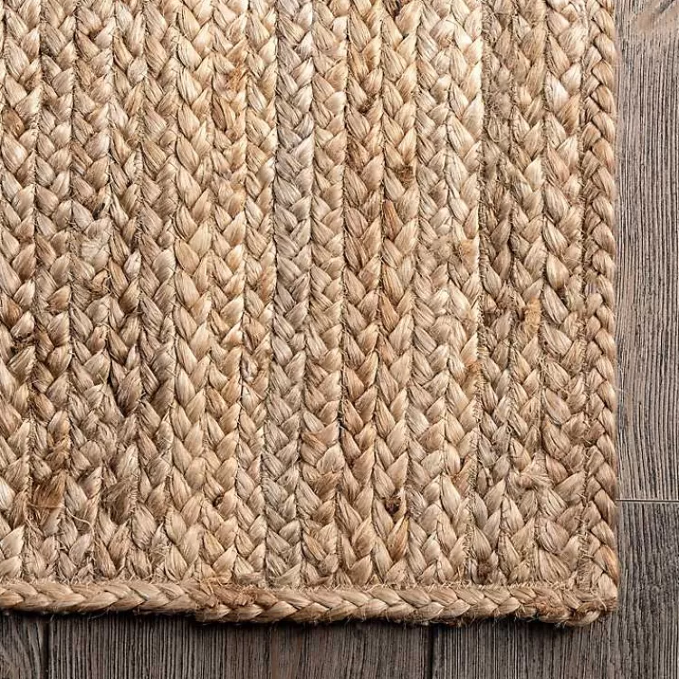 Alfombra de Yute Rigo Tejida Artesanalmente | Medidas 120x180 cm | Diseño Natural para Salón | Colección Exclusiva Kirklands Home ¡Edición Especial!