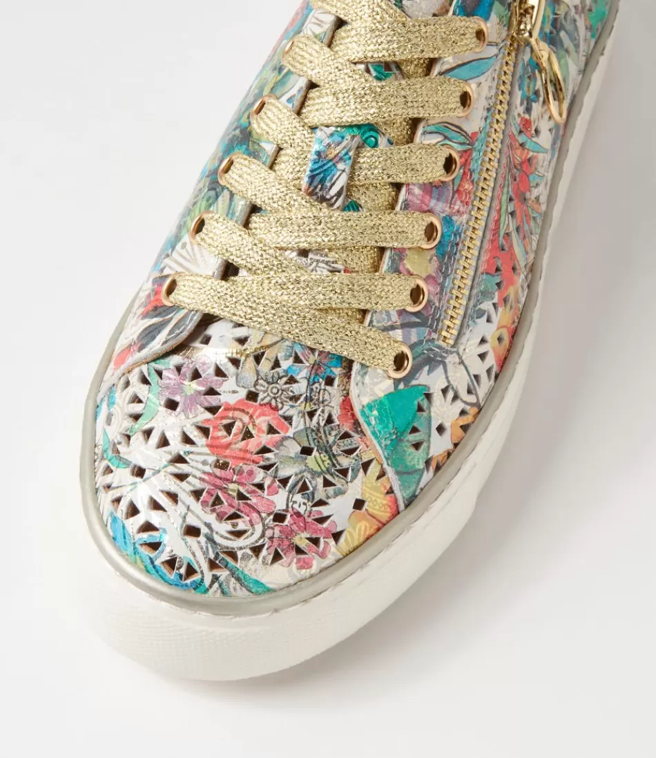 Zapatillas Primaverales ZIERA para Mujer - Diseño Jardín Botánico en Piel Colección Pandoe Xf