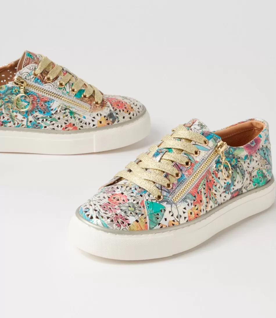 Zapatillas Primaverales ZIERA para Mujer - Diseño Jardín Botánico en Piel Colección Pandoe Xf