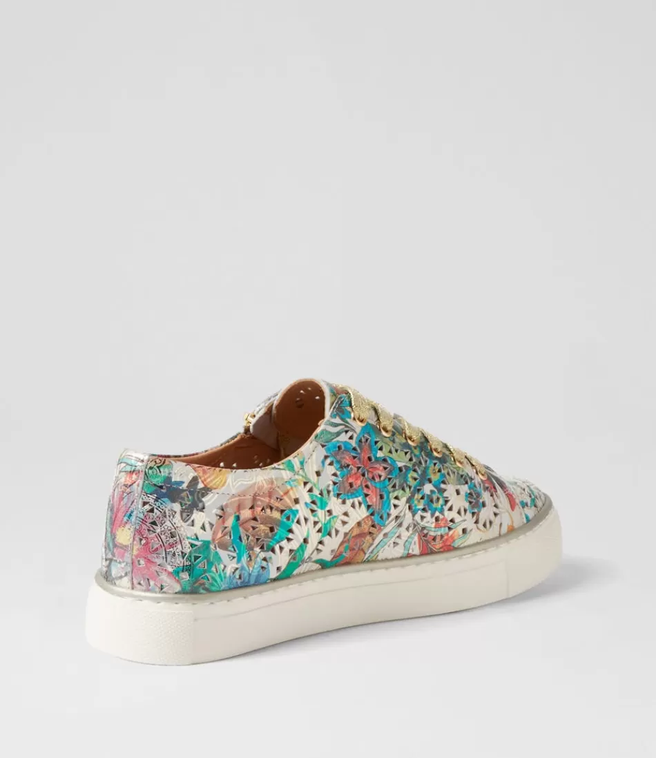 Zapatillas Primaverales ZIERA para Mujer - Diseño Jardín Botánico en Piel Colección Pandoe Xf