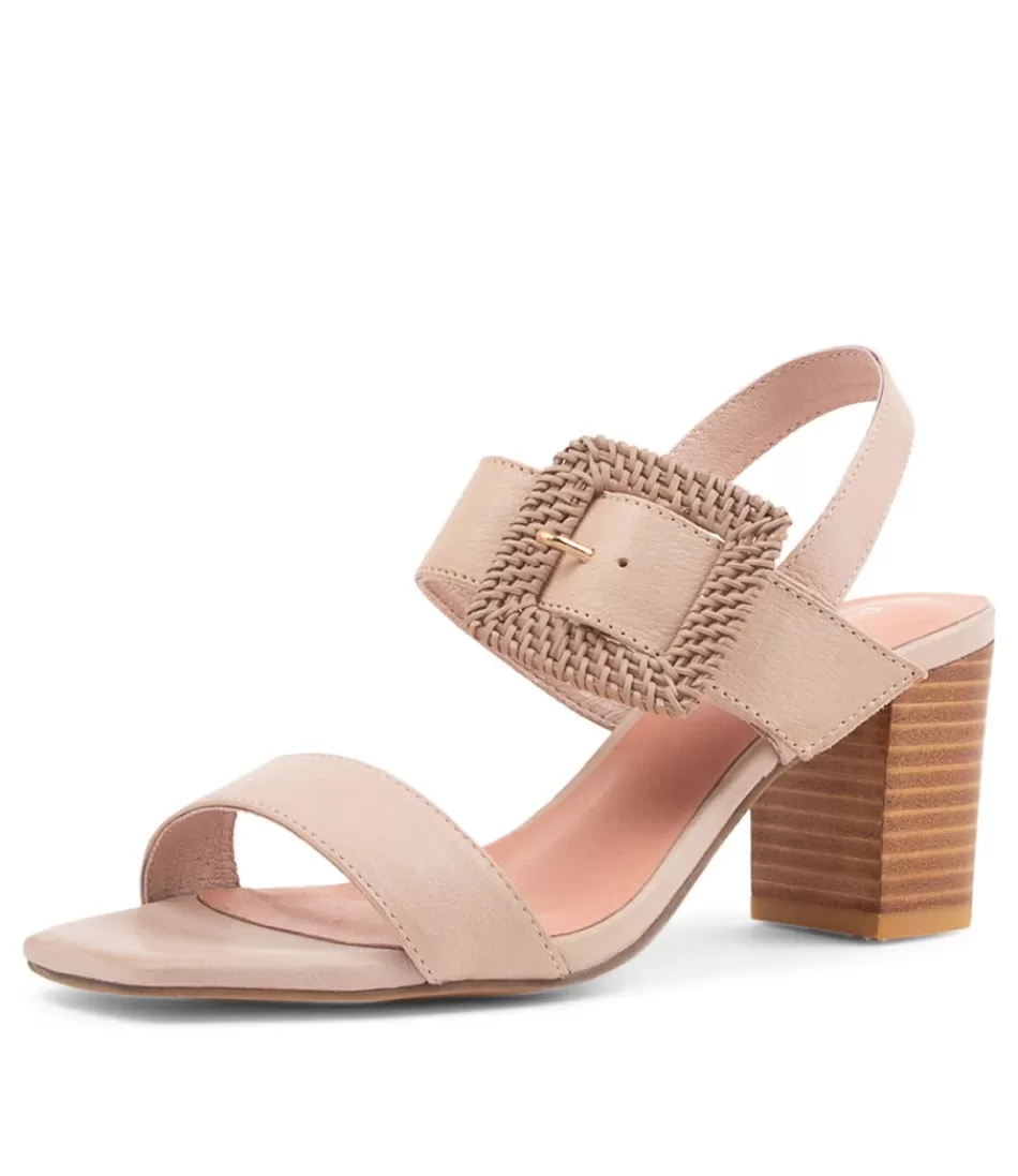 Tacones Django & Juliette para Mujer - Sandalias con Hebilla de Cuero Inspiradas en Peace Café