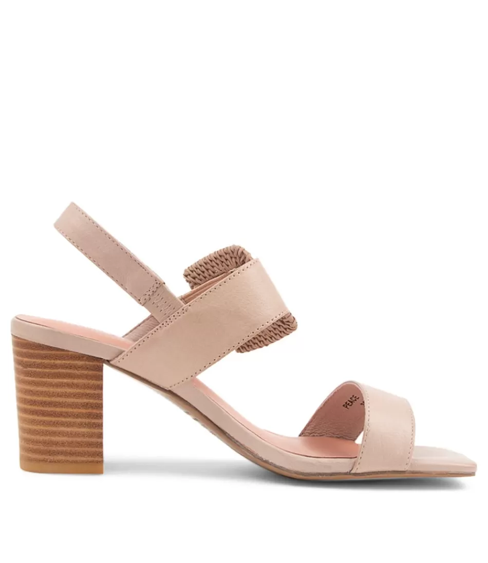 Tacones Django & Juliette para Mujer - Sandalias con Hebilla de Cuero Inspiradas en Peace Café