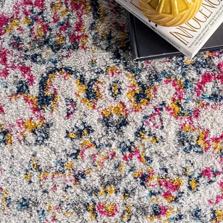 Alfombra de Salón Vintage con Diseño de Medallones Rosados - 3x4.2 metros | Oferta Relámpago en Kirklands Home