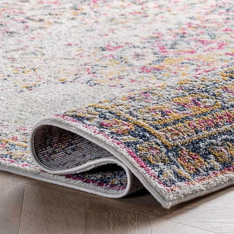 Alfombra de Salón Vintage con Diseño de Medallones Rosados - 3x4.2 metros | Oferta Relámpago en Kirklands Home