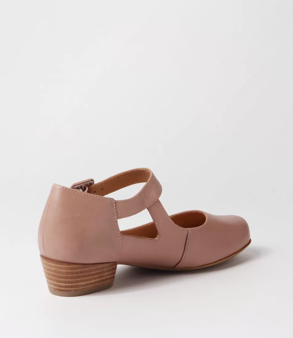 Zapatos ZIERA Qango Xw para mujer - Tacones elegantes y zapatillas planas en cuero capuchino

(：，，