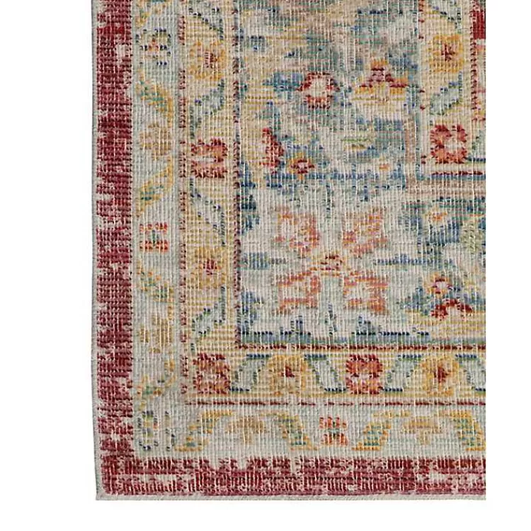 Tapete Vintage con Medallón Central - 60x90 cm - Colección Exclusiva Kirklands para Salas y Dormitorios

（：Tapete Decorativo Estilo Retro con Motivo Clásico - Medidas 2x3 Pies - Nuevo Diseño de Hogar Kirklands）