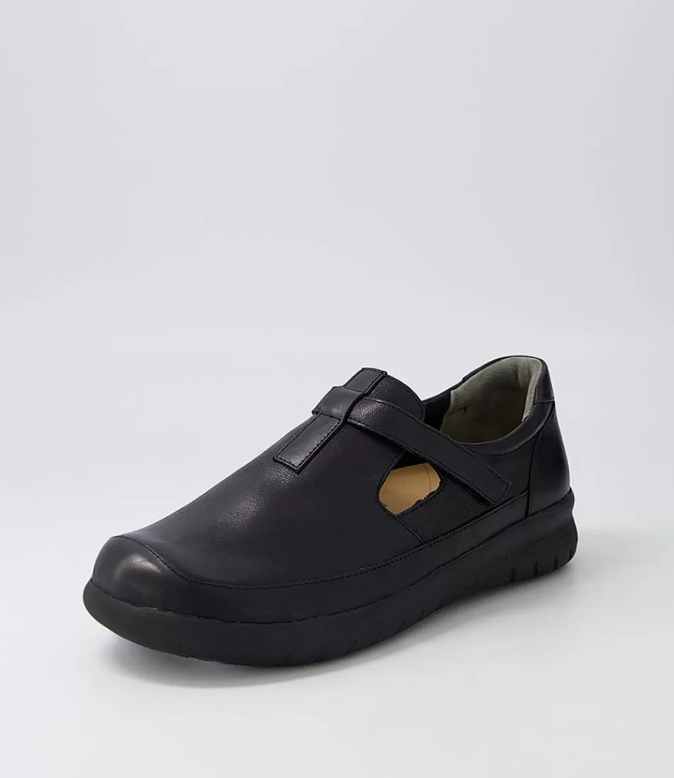 Zapatillas Urbanas ZIERA para Mujer - Seras XF en Cuero Negro con Diseño Ligero y Amortiguación Premium