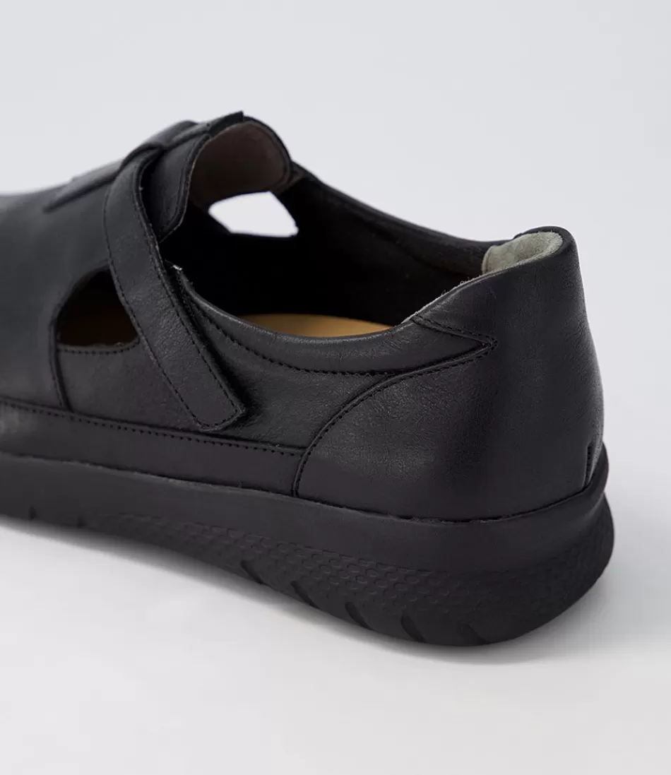 Zapatillas Urbanas ZIERA para Mujer - Seras XF en Cuero Negro con Diseño Ligero y Amortiguación Premium