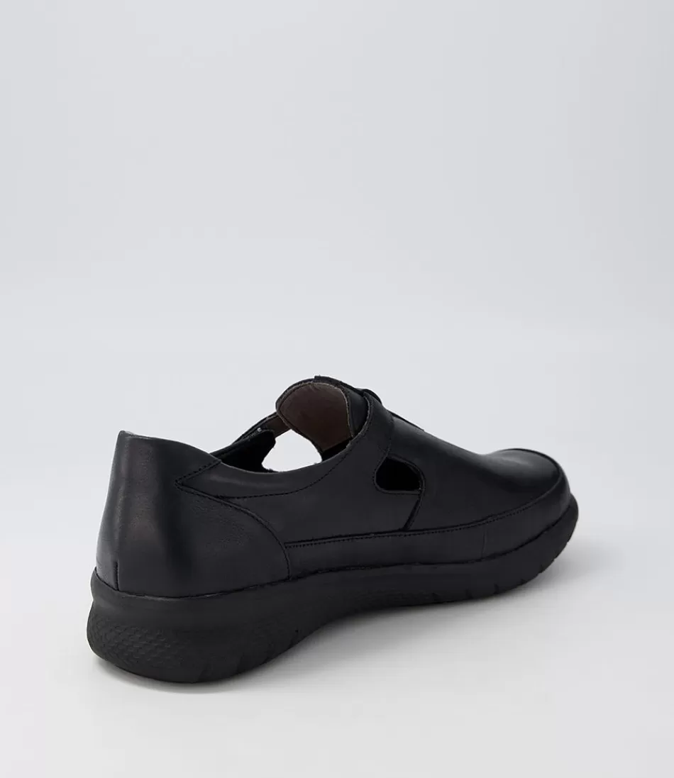 Zapatillas Urbanas ZIERA para Mujer - Seras XF en Cuero Negro con Diseño Ligero y Amortiguación Premium