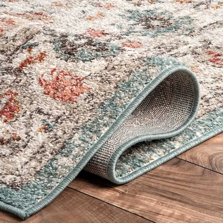 ¡Oferta Relámpago! Alfombra Lenore de 7x10 Pies - Diseño Vintage con Motivos Florales para tu Hogar
