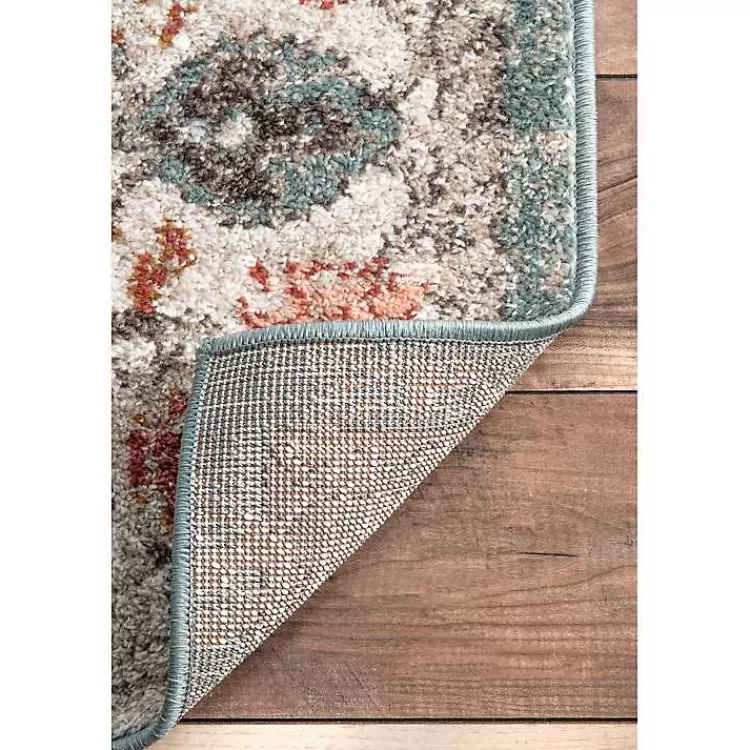 ¡Oferta Relámpago! Alfombra Lenore de 7x10 Pies - Diseño Vintage con Motivos Florales para tu Hogar