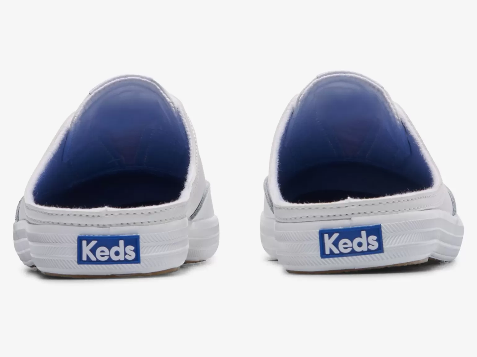 Zapatillas Slip-On Keds Moxie para Mujer - Calzado en Piel Blanca Sin Cordones, Estilo Casual Deportivo