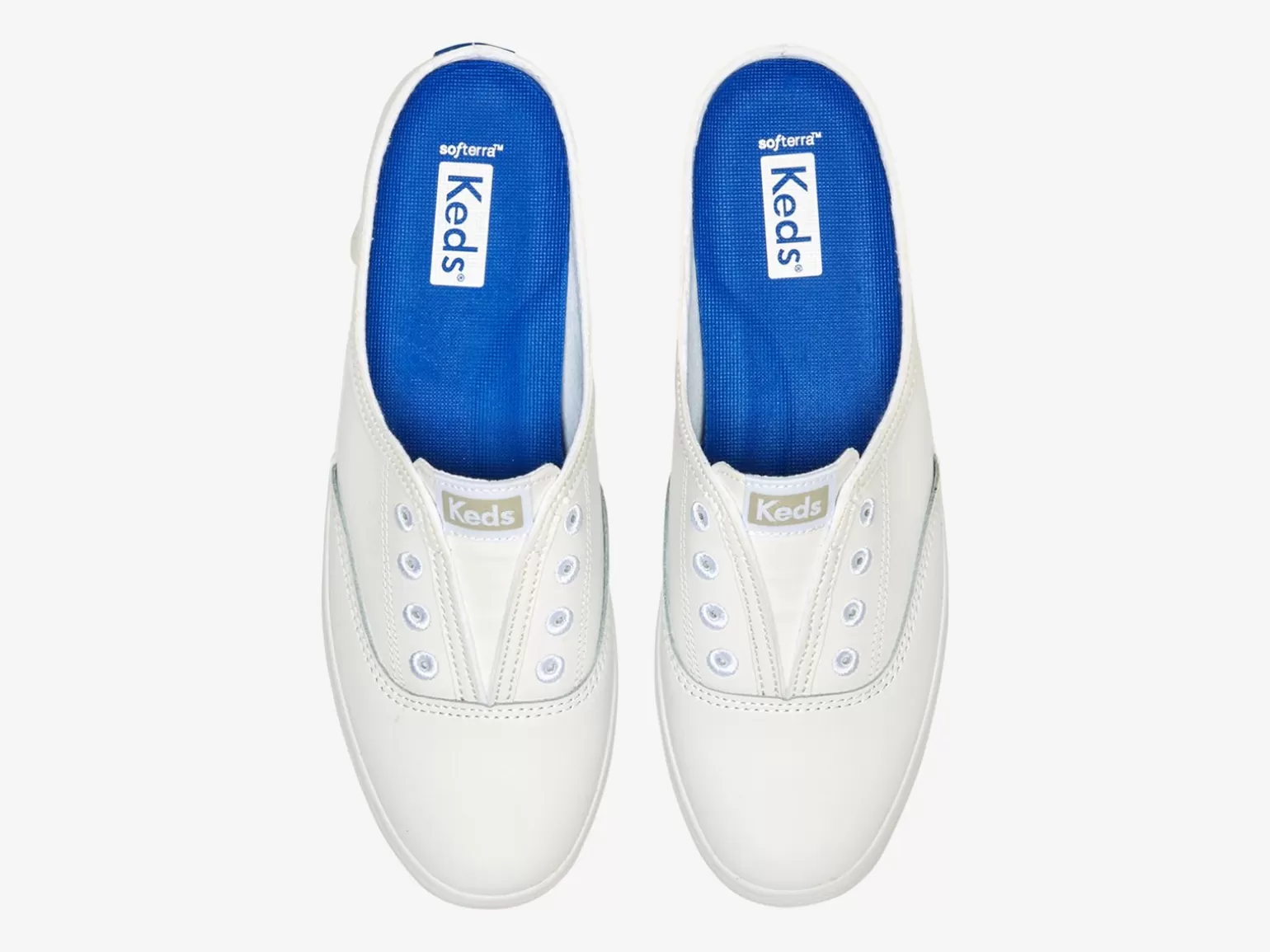 Zapatillas Slip-On Keds Moxie para Mujer - Calzado en Piel Blanca Sin Cordones, Estilo Casual Deportivo