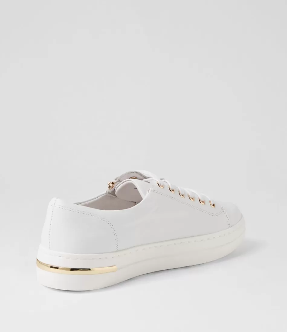 Zapatillas Deportivas DJANGO y JULIETTE Wovi - Cuero Blanco para Mujer | Estilo Urbano y Comodidad Elegante