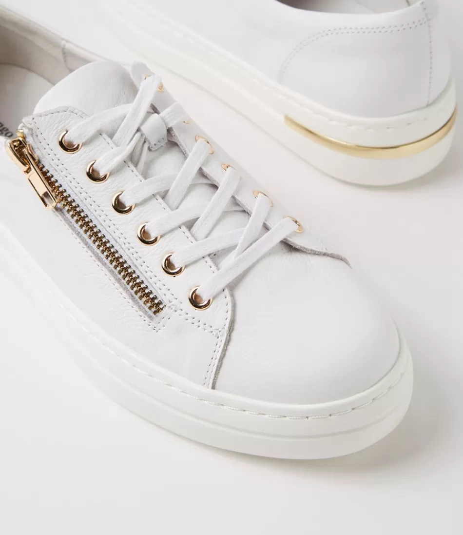Zapatillas Deportivas DJANGO y JULIETTE Wovi - Cuero Blanco para Mujer | Estilo Urbano y Comodidad Elegante